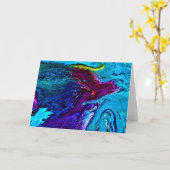 Abstracte kleurenstudie 34, kaart (Gele Bloem)