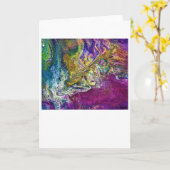 Abstracte kleurenstudie 36, kaart (Gele Bloem)