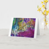 Abstracte kleurenstudie 36, kaart (Gele Bloem)
