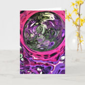 Abstracte kleurenstudie 383, kaart (Gele Bloem)