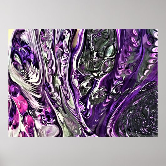 Abstracte kleurenstudie 388, poster (Voorkant)