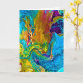 Abstracte kleurenstudie 38, kaart (Gele Bloem)