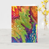 Abstracte kleurenstudie 3, kaart (Gele Bloem)