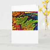 Abstracte kleurenstudie 3, kaart (Gele Bloem)