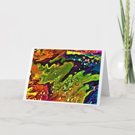 Abstracte kleurenstudie 3, kaart (Voorkant)