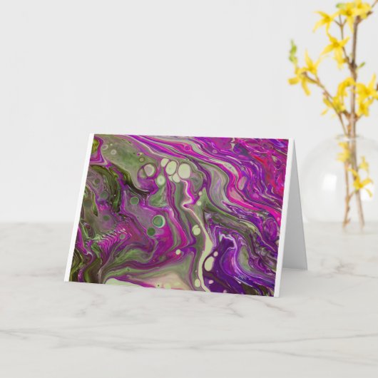 Abstracte kleurenstudie 402, kaart (Gele Bloem)