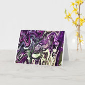 Abstracte kleurenstudie 408, kaart (Gele Bloem)