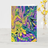 Abstracte kleurenstudie 41, kaart (Gele Bloem)