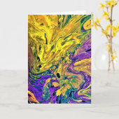 Abstracte kleurenstudie 42, kaart (Gele Bloem)