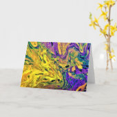Abstracte kleurenstudie 42, kaart (Gele Bloem)