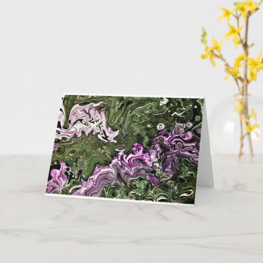 Abstracte kleurenstudie 445, kaart (Gele Bloem)