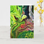Abstracte kleurenstudie 44, kaart (Gele Bloem)