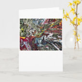 Abstracte kleurenstudie 45, kaart (Gele Bloem)