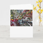 Abstracte kleurenstudie 45, kaart (Gele Bloem)