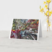 Abstracte kleurenstudie 45, kaart (Gele Bloem)