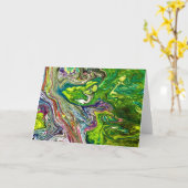 Abstracte kleurenstudie 46, kaart (Gele Bloem)