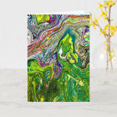 Abstracte kleurenstudie 46, kaart (Gele Bloem)