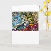 Abstracte kleurenstudie 47 Kaart (Gele Bloem)