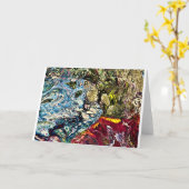 Abstracte kleurenstudie 47, kaart (Gele Bloem)