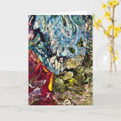 Abstracte kleurenstudie 47, kaart (Gele Bloem)