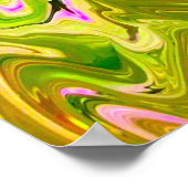 Abstracte kleurenstudie 493, poster (Hoek)