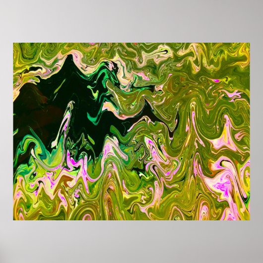 Abstracte kleurenstudie 493, poster (Voorkant)