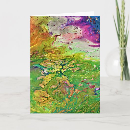 Abstracte kleurenstudie 4, kaart (Voorkant)