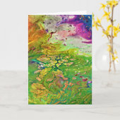 Abstracte kleurenstudie 4, kaart (Gele Bloem)