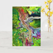 Abstracte kleurenstudie 50, kaart (Gele Bloem)