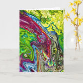 Abstracte kleurenstudie 51, kaart (Gele Bloem)
