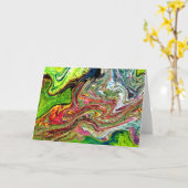 Abstracte kleurenstudie 52, kaart (Gele Bloem)