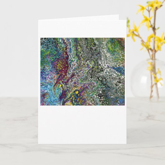 Abstracte kleurenstudie 53, kaart (Gele Bloem)