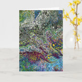 Abstracte kleurenstudie 53, kaart (Gele Bloem)