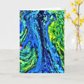 Abstracte kleurenstudie 56, kaart (Gele Bloem)