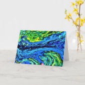 Abstracte kleurenstudie 56, kaart (Gele Bloem)