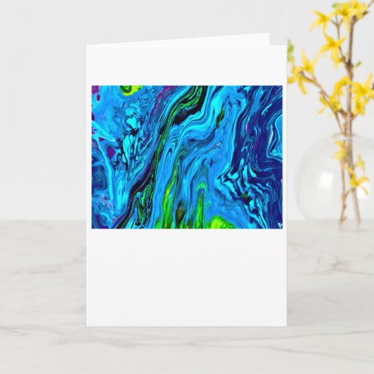 Abstracte kleurenstudie 60, kaart (Gele Bloem)