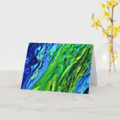 Abstracte kleurenstudie 62, kaart (Gele Bloem)