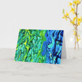 Abstracte kleurenstudie 64, kaart (Gele Bloem)