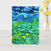 Abstracte kleurenstudie 64, kaart (Gele Bloem)