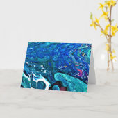 Abstracte kleurenstudie 83, kaart (Gele Bloem)