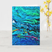 Abstracte kleurenstudie 88, kaart (Gele Bloem)