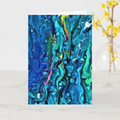 Abstracte kleurenstudie 89, kaart (Gele Bloem)