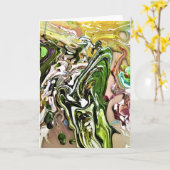 Abstracte kleurenstudie 8, kaart (Gele Bloem)