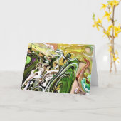 Abstracte kleurenstudie 8, kaart (Gele Bloem)