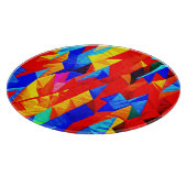 Abstracte Kleurensymfonie Snijplank (Hoek)