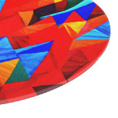 Abstracte Kleurensymfonie Snijplank (Hoek)