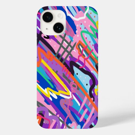 Abstracte kleurenweergave Case-Mate iPhone case (Achterkant)