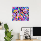Abstracte kleurenweergave poster (Thuiskantoor)