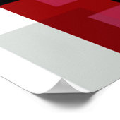 Abstracte kleurenweergave poster (Hoek)