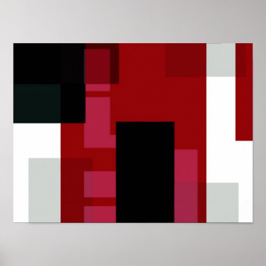 Abstracte kleurenweergave poster (Voorkant)